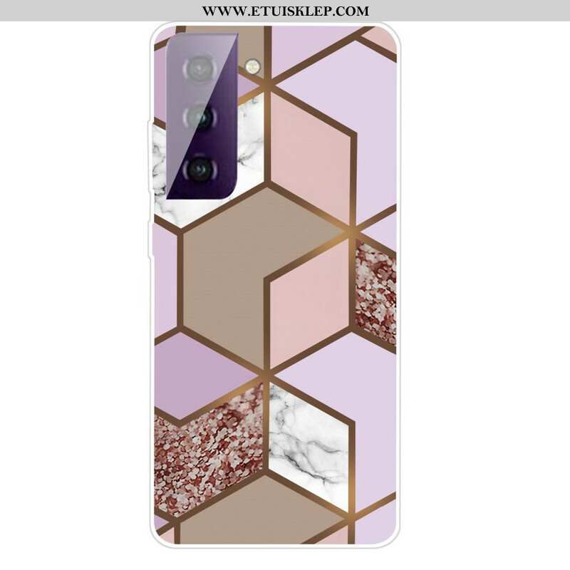 Etui do Samsung Galaxy S21 5G Geometryczny Marmur